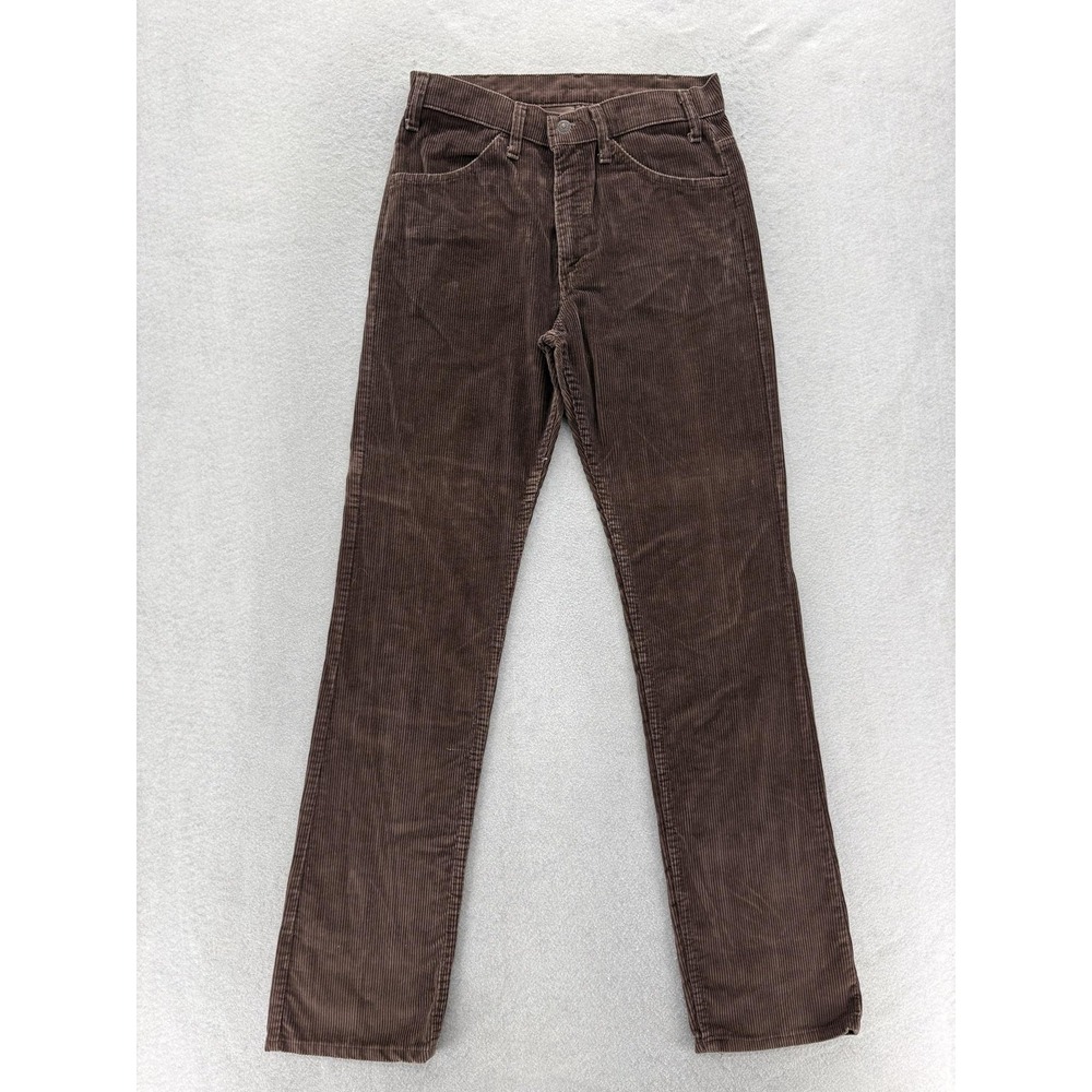 Vintage Levis 519 Jeans Mens 30x34 Brown Corduroy Regular Straight Pants 80s 90s